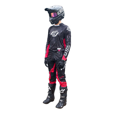 Pantalon cross enfant Bud Racing GP Air Contest Edition Limitée noir/magenta