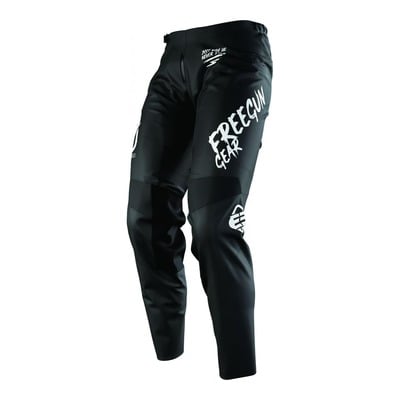 Pantalon cross enfant Freegun Devo Speed Full Black 2.0 noir