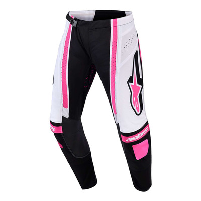 Pantalon cross femme Alpinestars Stella Techstar Nomur black/white/fuschia