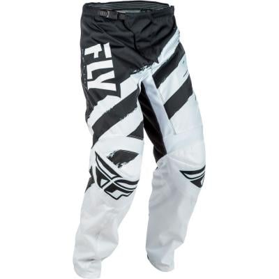 Pantalon cross Fly Racing F-16 noir et blanc