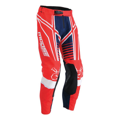 Pantalon cross Moose Racing Agroid red/white/blue