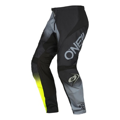 Pantalon cross O'Neal Element Racewear V.22 noir/gris/jaune fluo