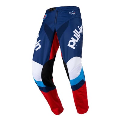 Pantalon cross Pull-in Race bleu/rouge