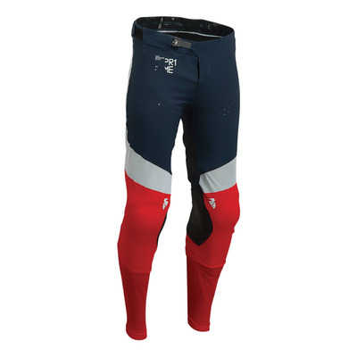 Pantalon cross Thor Prime Strike bleu foncé/rouge