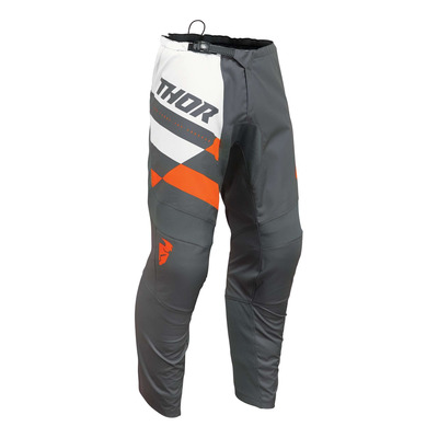 Pantalon cross Thor Sector Cheker charcoal/orange