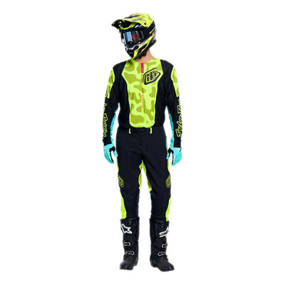Pantalon cross Troy Lee Designs SE Pro Myth noir/jaune fluo