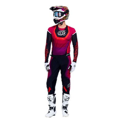 Pantalon cross Troy Lee Designs SE Ultra Vision noir/fuschia
