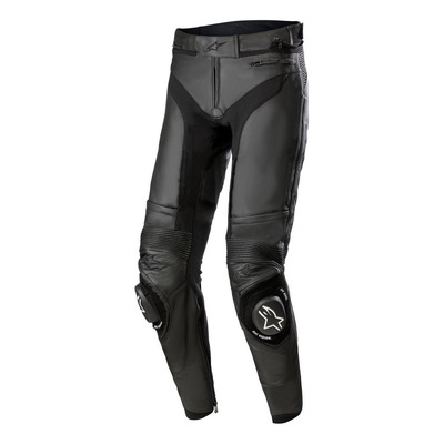 Pantalon cuir Alpinestars Missile V3 noir/noir (court)