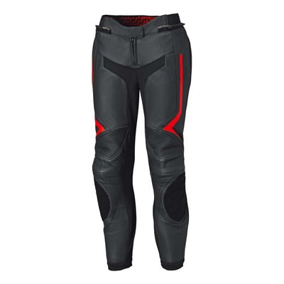 Pantalon cuir femme Held Street Rocket 4 noir/rouge fluo