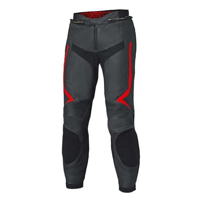 Pantalon cuir Held Street Rocket 4 noir/rouge fluo