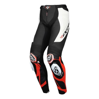 Pantalon cuir Ixon Vortex 3 noir/blanc/rouge