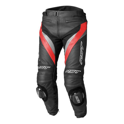 Pantalon cuir RST Tractech Evo 4 noir/gris/rouge fluo