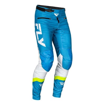 Pantalon enfant BMX Fly Racing Rayce Bleu/Blanc