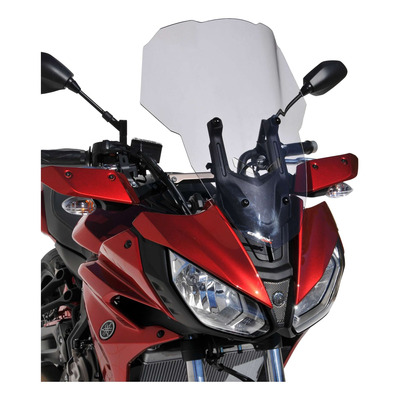 Pare-brise Ermax haute protection 49 cm Yamaha Tracer 700 16-19 noir satin opaque