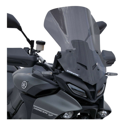 Pare-brise Ermax haute protection 50 cm Yamaha Tracer 9 21-24 gris satin opaque