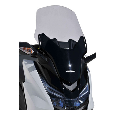 Pare-brise Ermax haute protection 57 cm (+3 cm) Honda Forza 125 15-18 noir foncé opaque