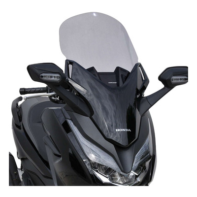 Pare-brise Ermax Haute protection 60 cm Honda Forza 300 18-20 noir clair