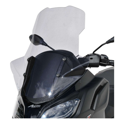 Pare-brise Ermax haute protection 70 cm avec protections mains Piaggio MP3 530 22-25 gris