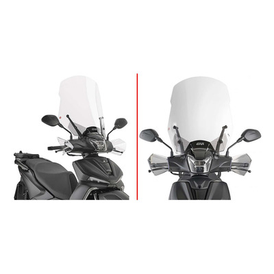 Pare-brise Givi Voge SR16 125/200 25-26 transparent
