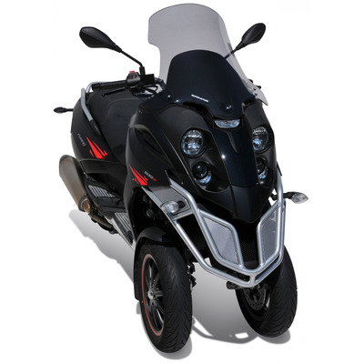 Pare-brise scooter Ermax 62 cm pour Gilera Fuoco 500 IE 2007-2014 (noir clair)