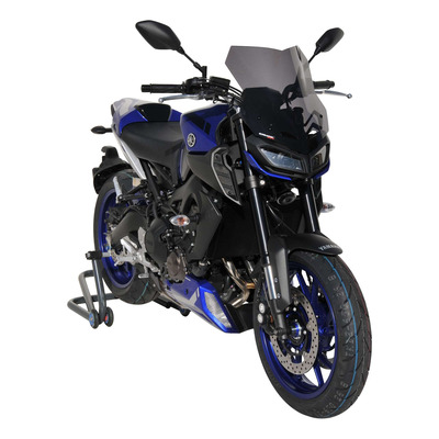 Pare-brise Touring Ermax 38 cm Yamaha MT-09 17-20 gris satin opaque