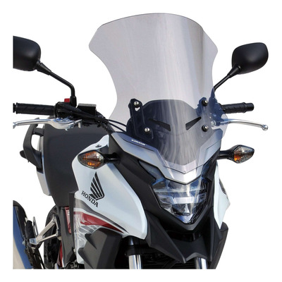 Pare-brise Touring Ermax 40 cm Honda CB 500 X 16-18 noir foncé opaque
