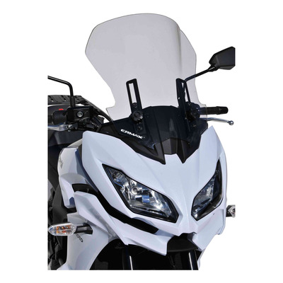 Pare-brise Touring Ermax 45 cm Kawasaki Versys 1000 19-24 noir satin opaque