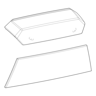Parties plastiques pour valises Shad SH38X