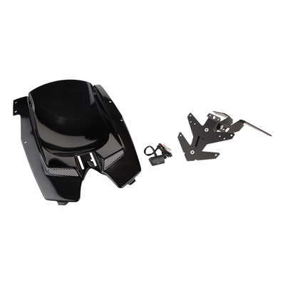 Passage de roue avec support de plaque BCD noir brillant Yamaha T-Max 530 2012-16