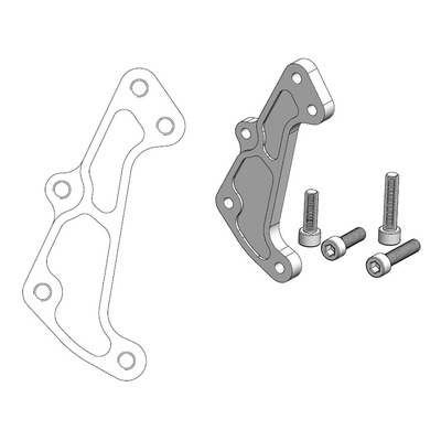 Patte de déport d'étrier de frein avant Moto Master SM Racing disque Ø320mm Beta RR 300 2t 19-23