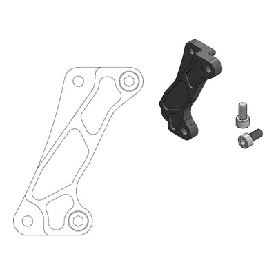 Patte de déport d'étrier de frein avant Moto Master SM Street disque Ø320mm Honda CRF 250 L 13-21