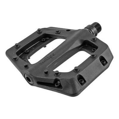 Pédales plates VTT - BMX Wellgo Flat résine noir
