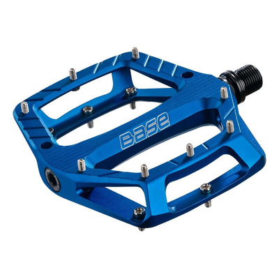 Pédales plates VTT Reverse Base bleu