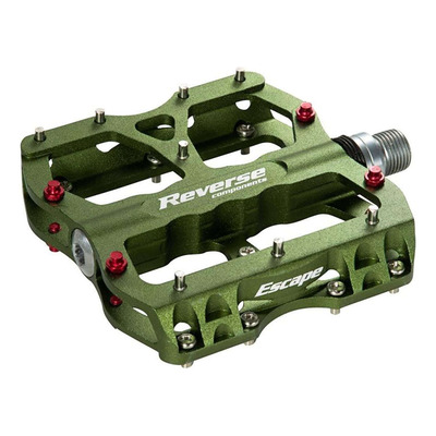 Pédales plates VTT Reverse Escape vert
