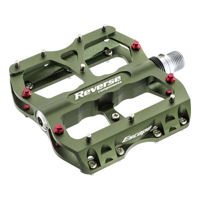 Pédales plates VTT Reverse Escape vert olive