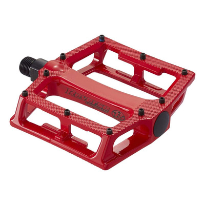 Pédales plates VTT Reverse Super Shape 3D rouge