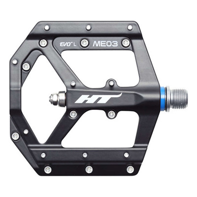 Pédales VTT plates HT ME03 Evo+ Noir