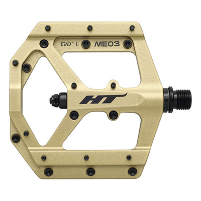 Pédales VTT plates HT ME03 Evo+ Or