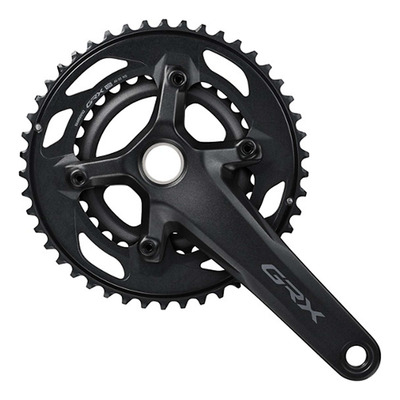 Pédalier Vélo Gravel Shimano GRX FC-RX610-2 Double Plateaux 46-30 Dents 12 vitesses 165 mm