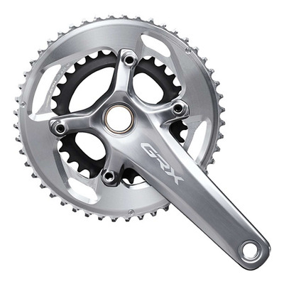 Pédalier Vélo Gravel Shimano GRX FC-RX810-11-2-LE Double Plateaux 48-31 pour 11 Vitesses 175 mm
