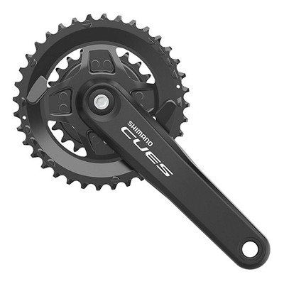 Pédalier Vélo Shimano Cues FC-U4000-2B Double Plateaux 36-22 Dents 9/10/11 Vitesses 175 mm