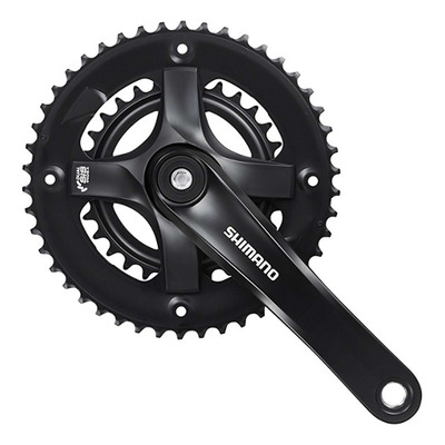 Pédalier VTT Shimano FC-TY501-2 Double Plateaux 7/8 Vitesses 46-30 170 mm