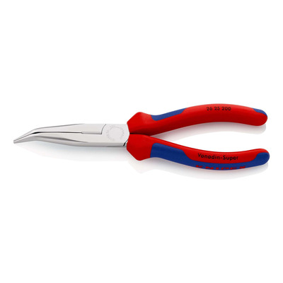 Pince à bec-fin coudée 200 mm Knipex demi-ronde