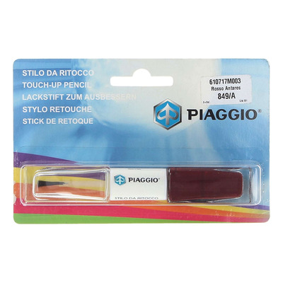 Pinceau retouche peinture rouge antares d'origine 610717M003 Piaggio