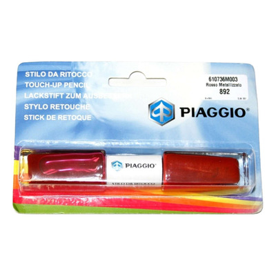 Pinceau retouche peinture rouge métallisé d'origine 610736M003 Piaggio