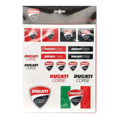 Planche autocollant Ducati Racing multicolor