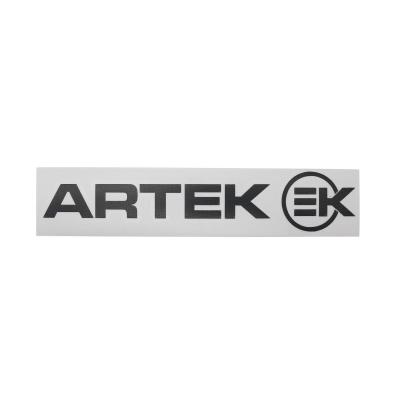Planche d'autocollants Artek 21,5x4,5cm noir