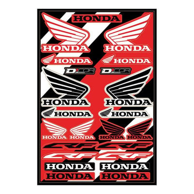 Planche d'autocollants D'Cor Visuals - 46x32cm / 23 Stickers - Honda