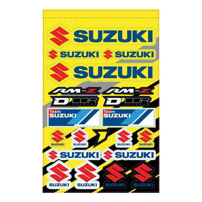 Planche d'autocollants D'Cor Visuals - 46x32cm / 21 Stickers - Suzuki