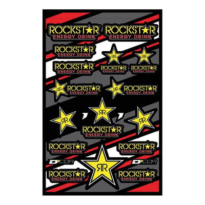 Planche d'autocollants D'Cor Visuals - 46x32cm / 20 Stickers - RockStar Energy